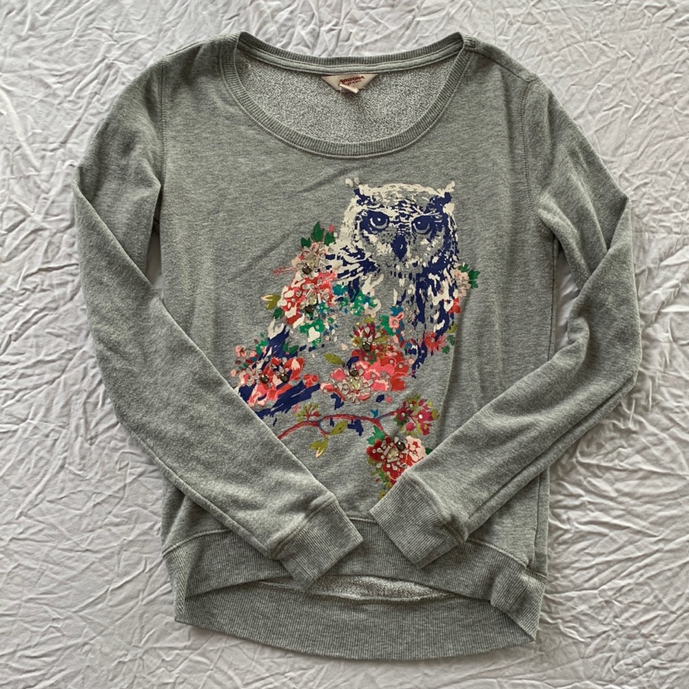 Bejeweled Owl Sweater
